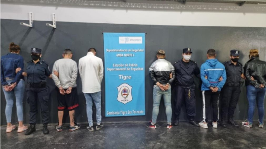 Estas son las personas que fueron capturadas en el allanamiento.