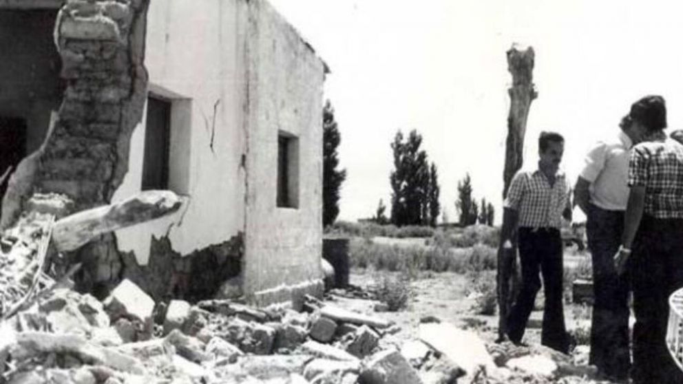 Terrible sismo destruyó la ciudad de Caucete.