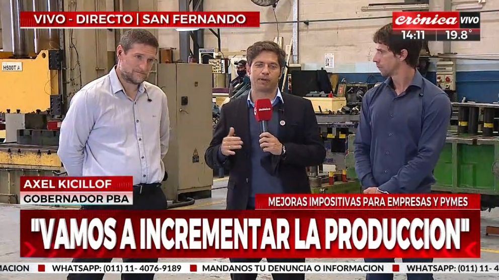 Axel Kicillof: "Vamos a incrementar la producción".