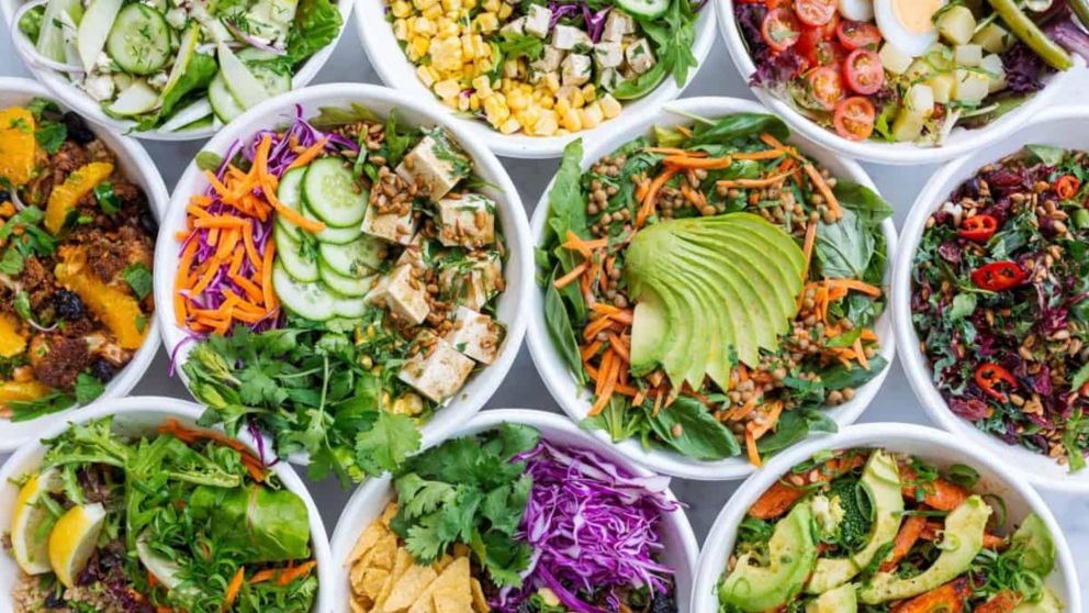 Las ensaladas son comidas r�pidas y f�ciles de cocinar. 