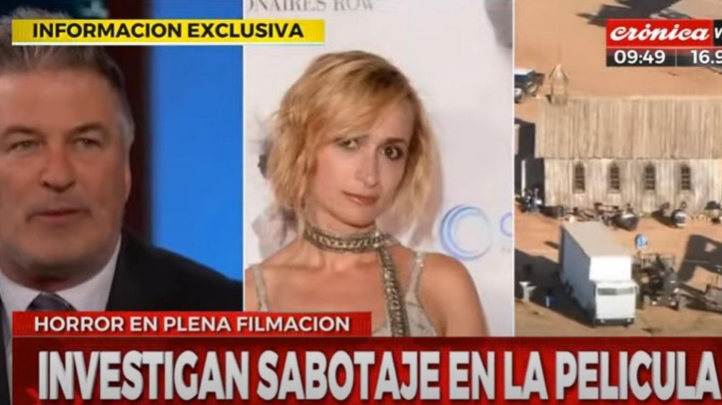 Alec Baldwin, la fallecida Halyna Hutchins y el predio rural utilizado para la filmaci�n del western �Rust�.