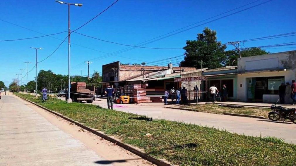 El lugar donde ocurri� el tr�gico episodio. 