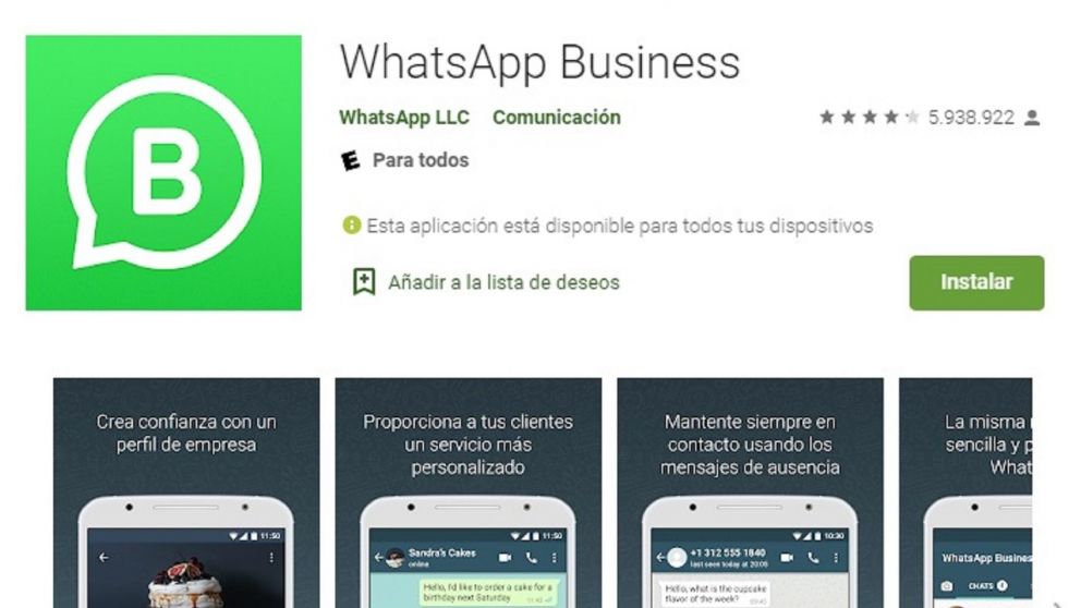 Ya está disponible para varios países. Aprendé cómo se usa WhatsApp Business.