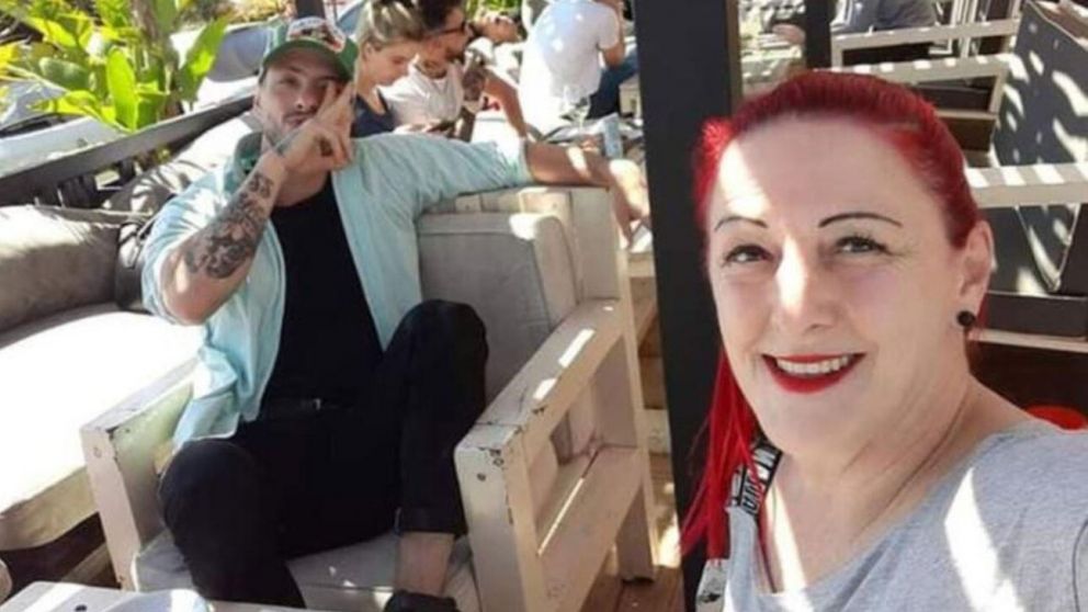 Jonathan Dutra y Roxana Penna, su mamá, quien contó que el joven despertó y preguntó qué le había pasado (Twitter).