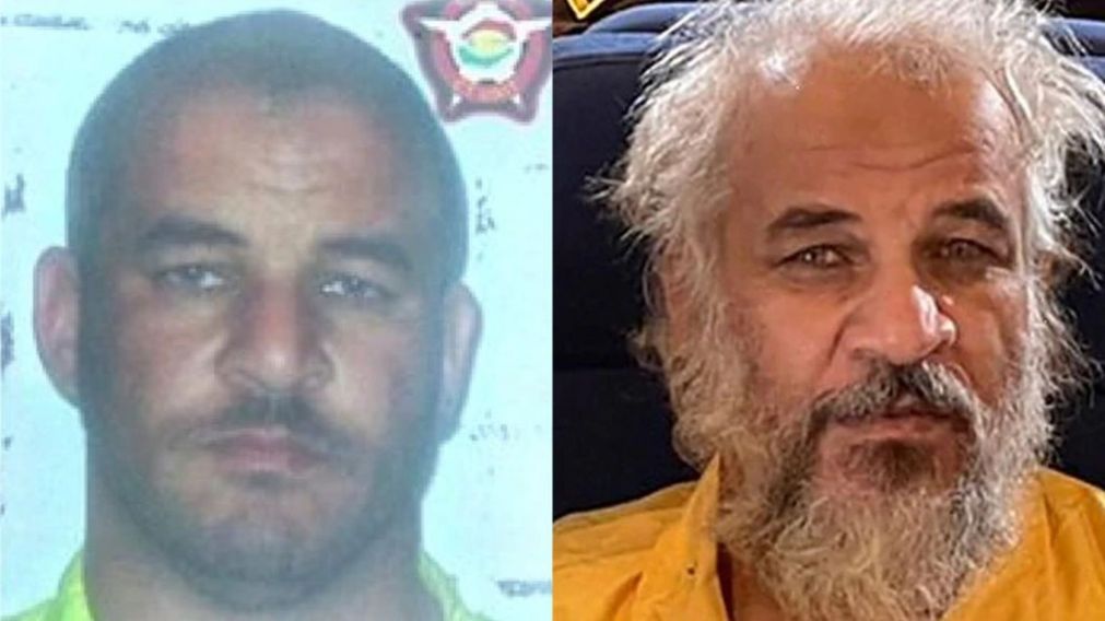 La imagen de b�squeda de Sami Jasim al-Jaburi y una foto divulgada tras su arresto.