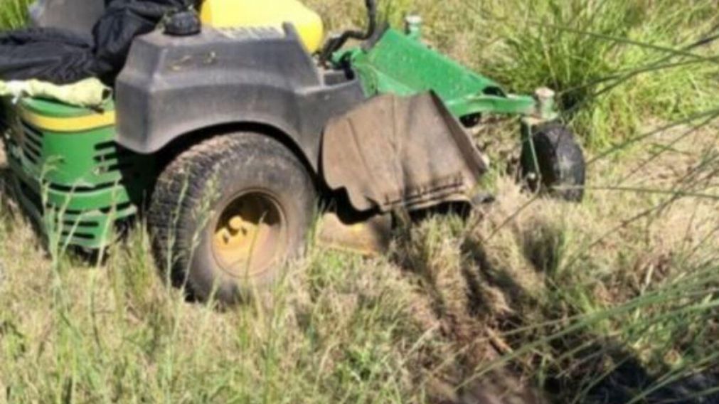 El tractor aplast� al obrero en un country de Brandsen (Gentileza 0221.com.ar).