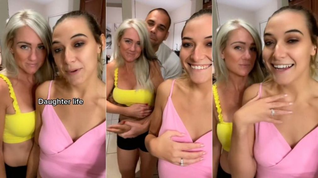Una tiktoker reveló que tiene una relación swinger con su esposo en donde lo comparte con su mamá y su hermana (imagen captura vídeo).