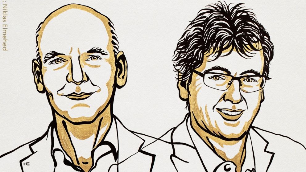 El alemán Benjamin List y el británico David WC MacMillan, ganadores del Premio Nobel de Química.