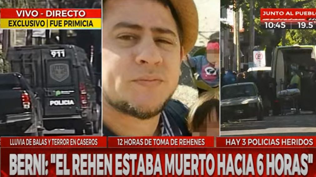 El secuestrador identificado como Alejandro Darío Maldonado tiene 42 años.