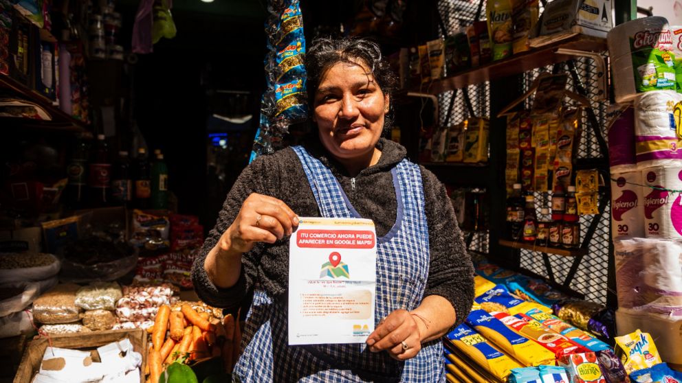 El Barrio Mugica ya figura con sus calles y negocios en Google Maps.