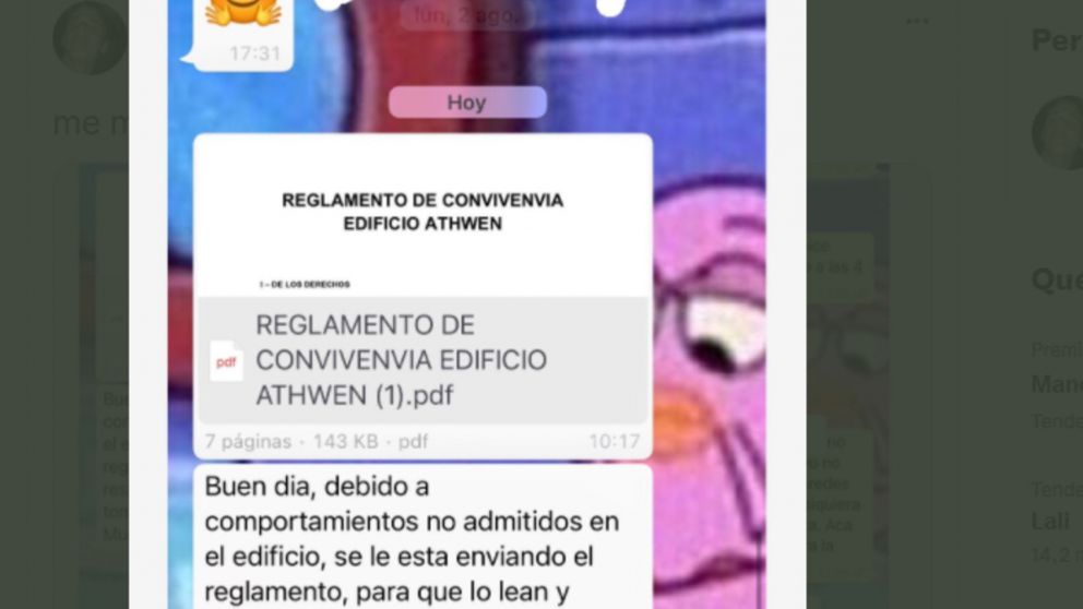 La captura de conversaci�n de WhatsApp se volvi� viral. 