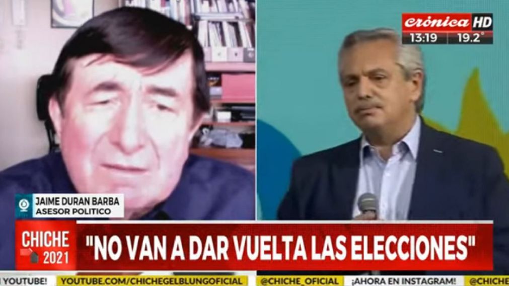"No van a dar vuelta las elecciones": Jaime Durán Barba analizó los últimos movimientos de campaña tras la derrota del Frente de Todos en las PASO 2021.