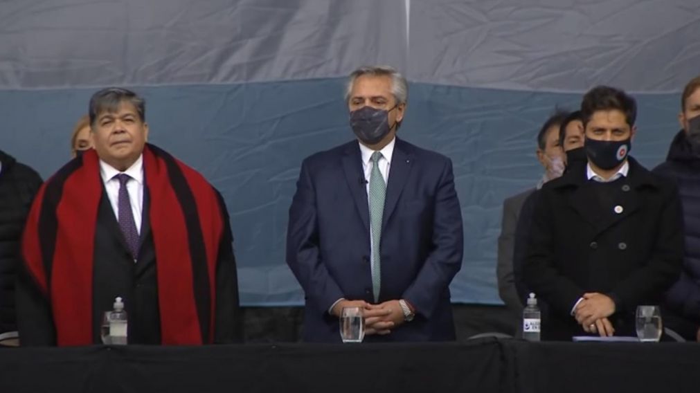 El Presidente encabeza el acto de apertura de la Facultad de Ciencias M�dicas de la Universidad Nacional de Jos� C. Paz (Captura de pantalla).