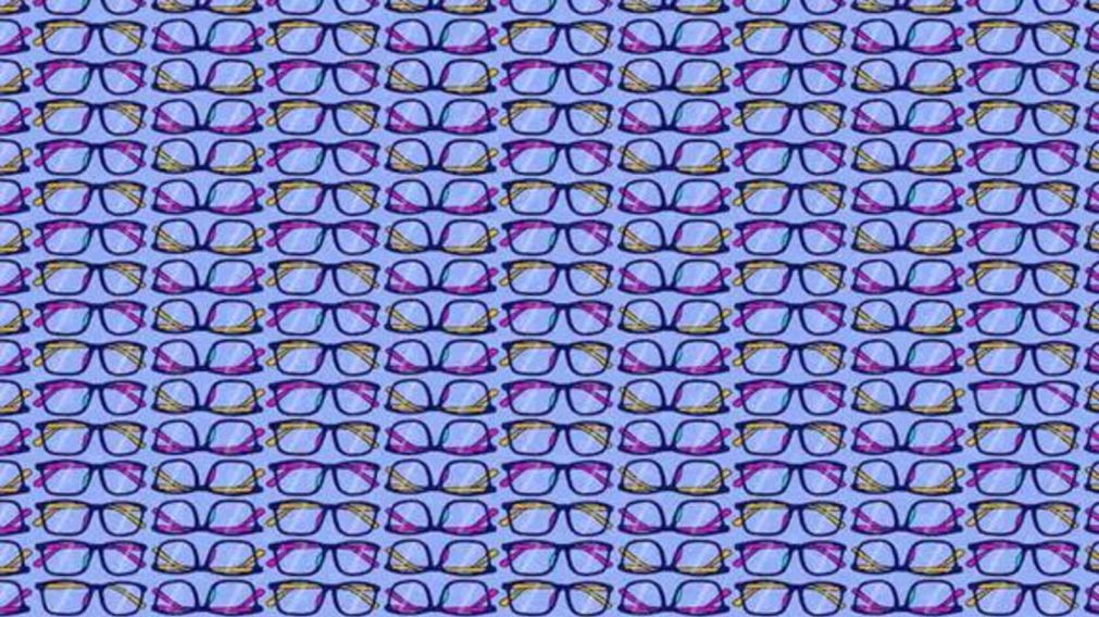 Hay que encontrar en 20 segundos a los cuatro anteojos que les falta una pata del armazón.