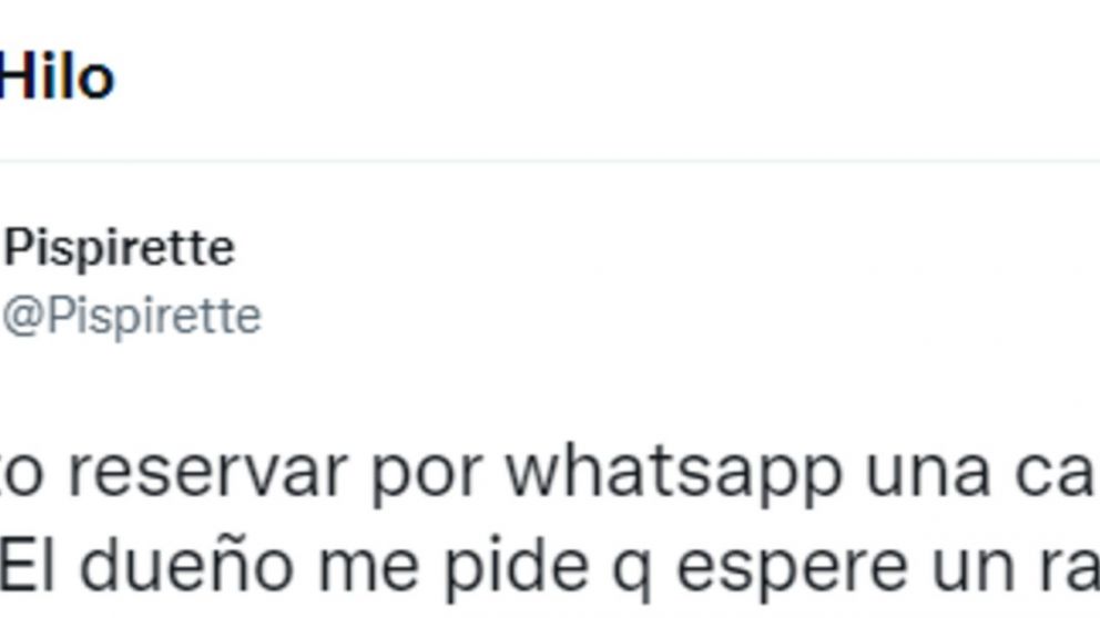 La historia de la reservación de una cabaña se volvió viral en Twitter.