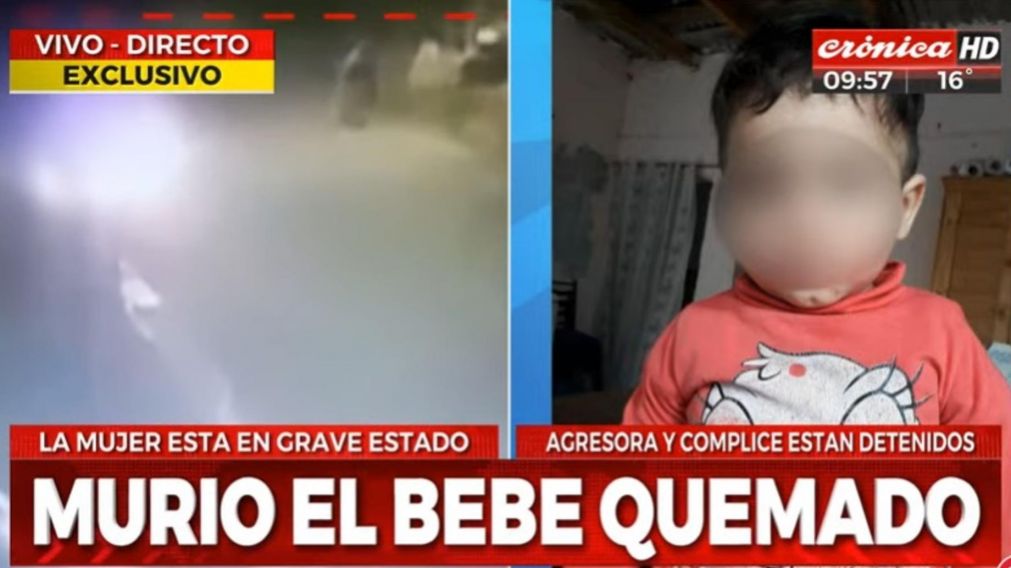 El nene de un año falleció durante la mañana de este lunes (Captura de pantalla).