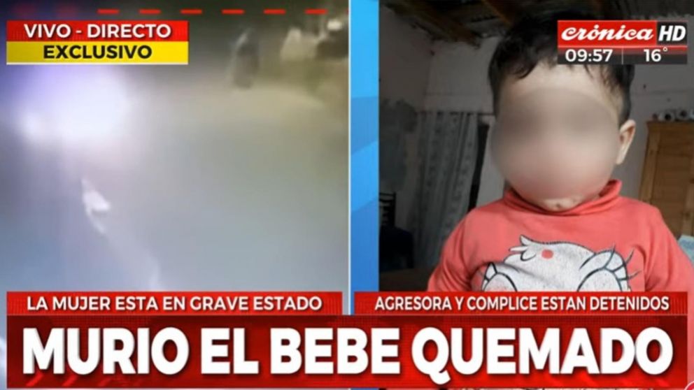 El nene de un año falleció durante la mañana de este lunes (Captura de pantalla).