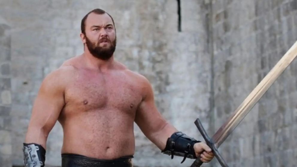 Hafþór Júlíus Björnsson, el actor que interpretó a "la Montaña" (Sir Gregor) en Game of Thrones.