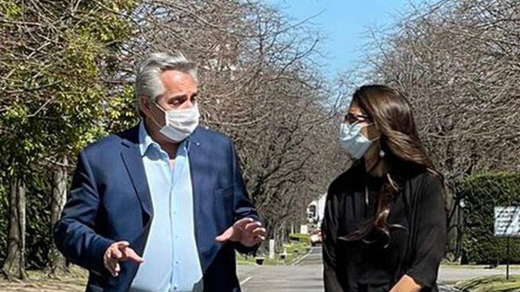 Fernández estuvo con Alcorta en Olivos.