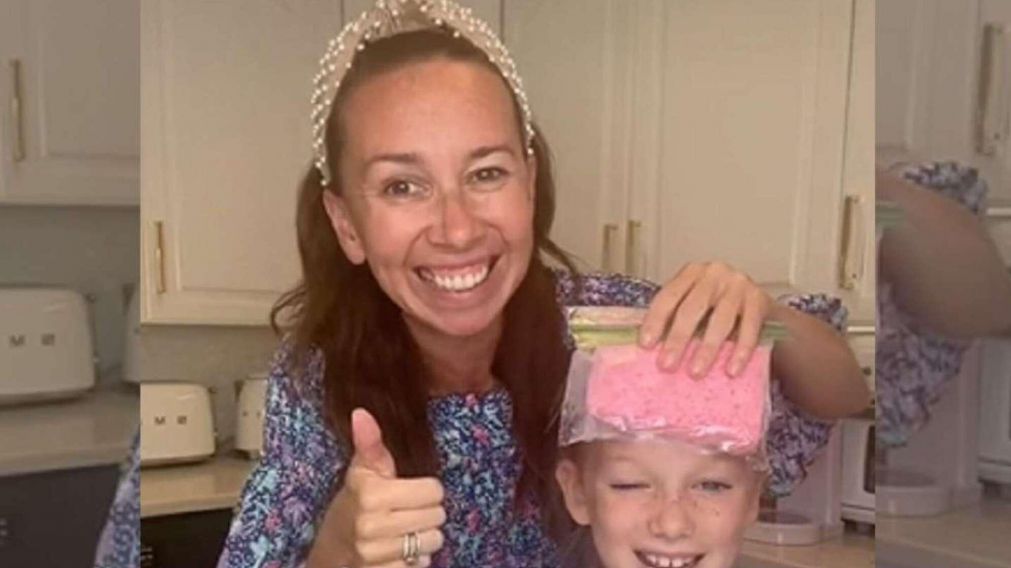 Shannon Doherty y su hija muestran el ingenioso truco ecológico.