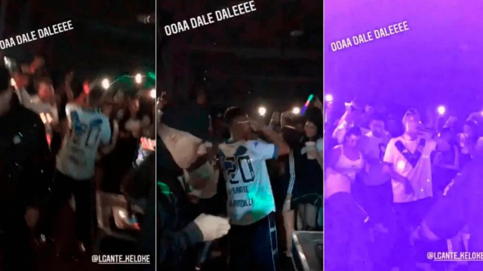 Las historias que subió L-Gante en la fiesta entre barras de Vélez a comienzos de este año (Archivo).