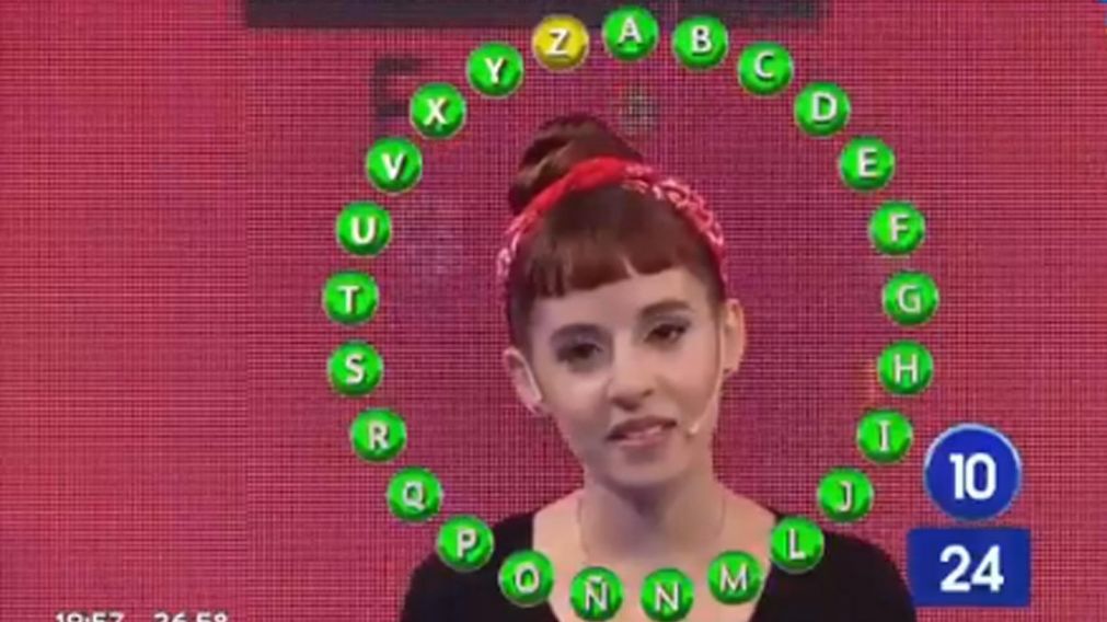 Martina Barraza dijo la palabra ganadora en los últimos diez segundos.