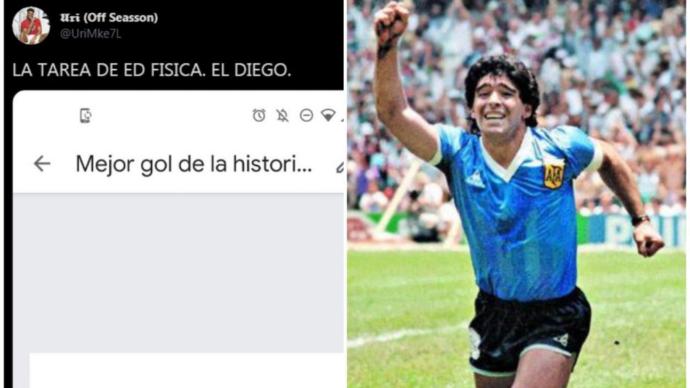 Un profesor de Educación Física le pidió a sus alumnos que respondieran preguntas sobre el célebre "Gol del siglo".