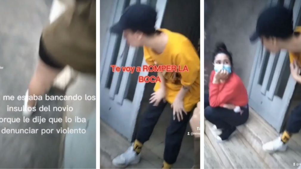 Los videos que public� la joven en sus redes sociales que mostrar�an as agresiones (Captura de pantalla).              