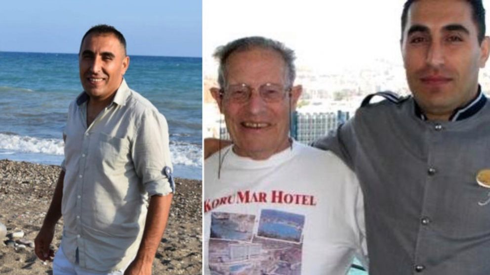 Taskin Dasdan junto a Charles George Courtney, huésped habitual del hotel. (Gentileza: Metro).