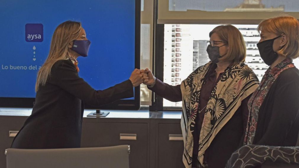 Malena Galmarini fue la anfitriona del encuentro internacional.