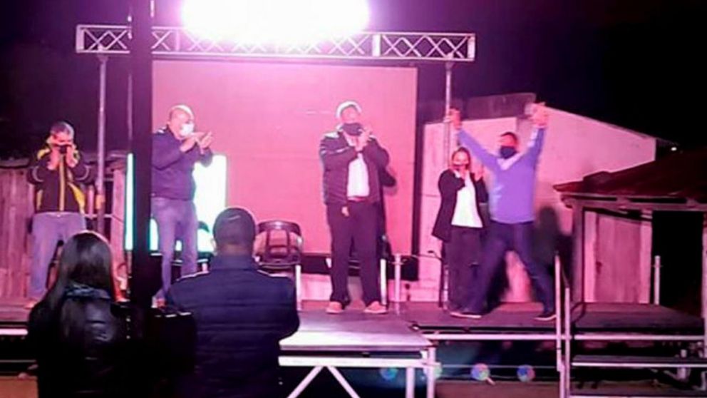 El acto de campaña en el que el legislador fue baleado.