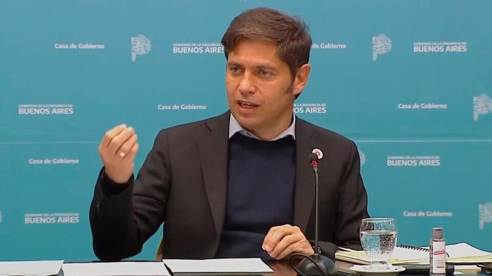 Kicillof encabez� una conferencia de prensa en la Casa de Gobierno bonaerense.