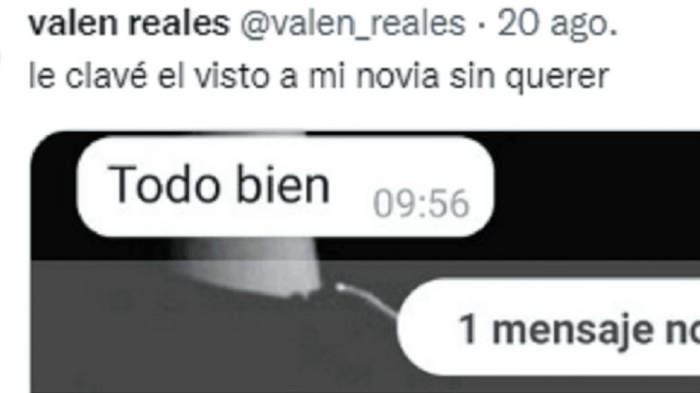 Whatsapp: le clavó sin querer el visto a su novia y recibió una inesperada respuesta.