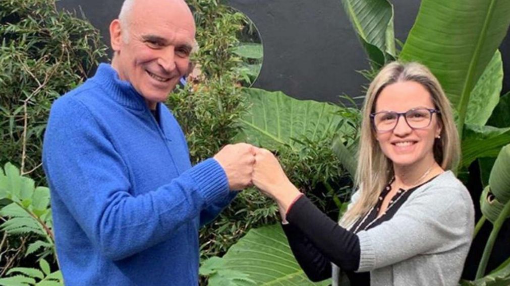 Jos� Luis Espert y Carolina P�paro, candidatos de Avanza Libertad.