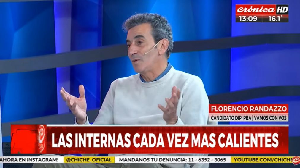 "Si seguimos con el oficialismo o el macrismo, vamos a chocar", advirtió Randazzo.