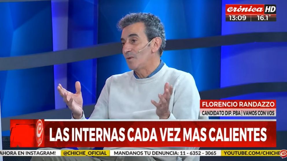 "Si seguimos con el oficialismo o el macrismo, vamos a chocar", advirtió Randazzo.