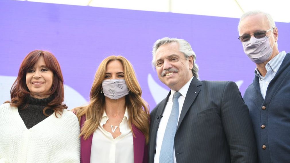 Alberto Fern�ndez, Cristina Fern�ndez de Kirchner, Tolosa Paz y Gollan.