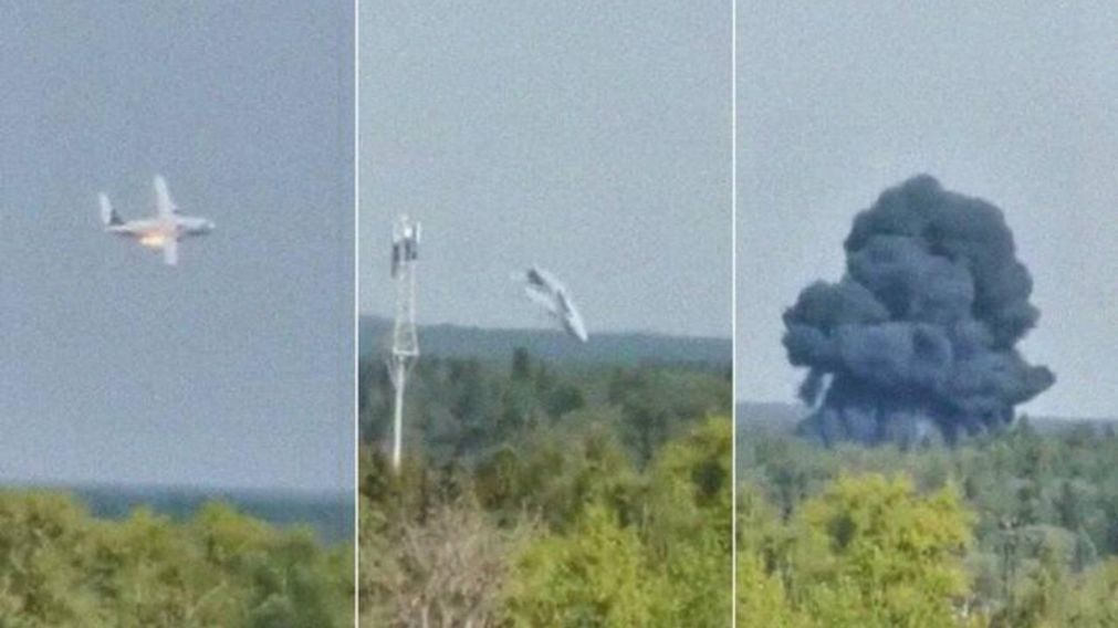 El avión ruso Ilyushin Il-112V se estrelló en las afueras de Moscú.