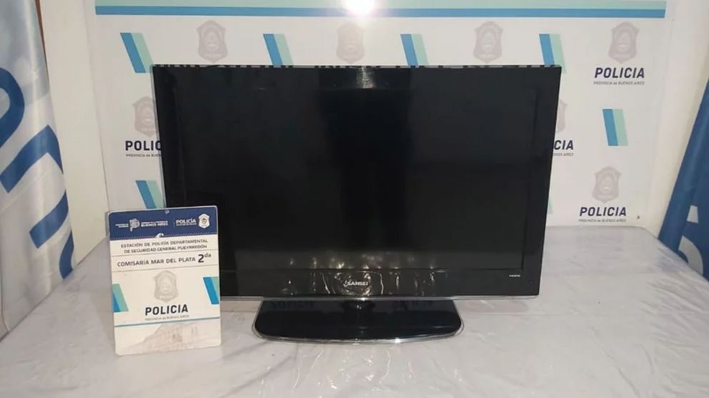 Robó un televisor de un hotel y se escondió en su casa: estaba a cien metros