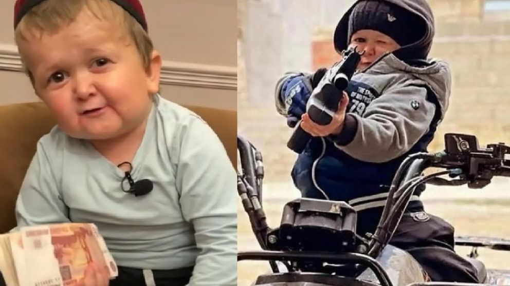 Hasbullah Magomedov parece un ni�o de cuatro a�os pero en realidad tiene 18 y triunfa con su contenido en redes.