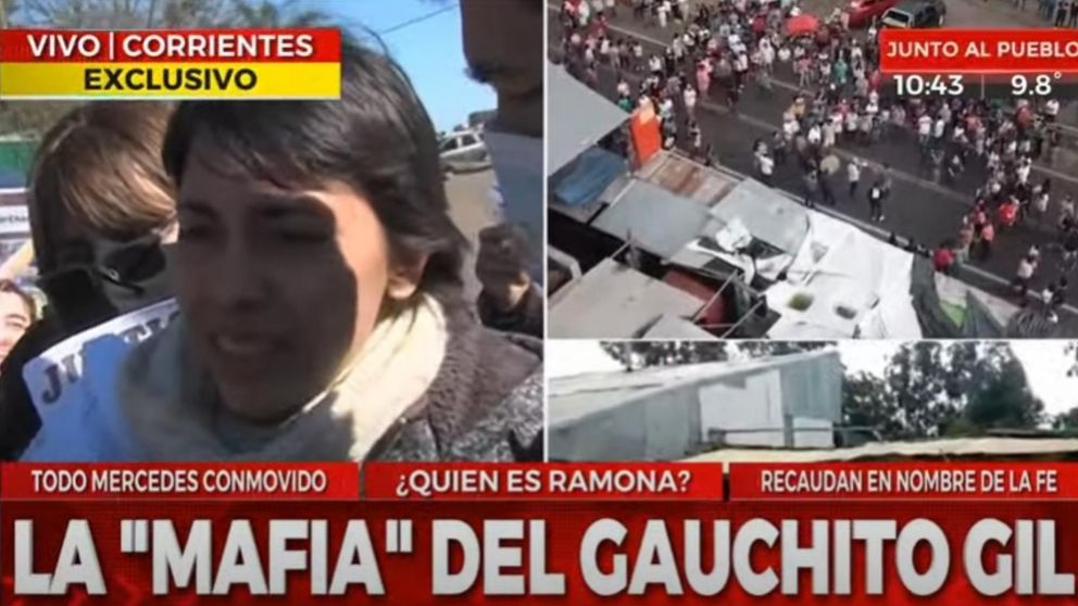 La viuda de uno de los hombres asesinados en inmediaciones del santuario del Gauchito Gil.