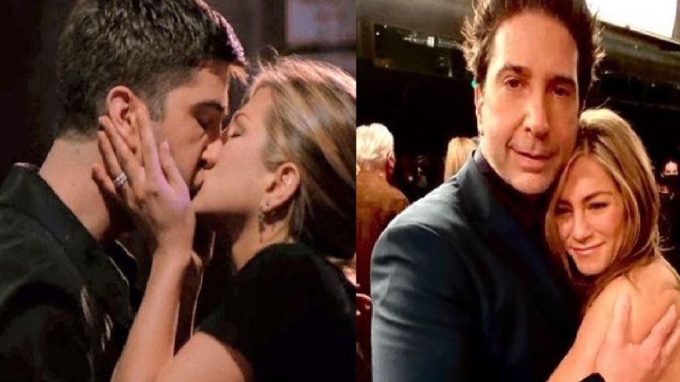 Jennifer Aniston y David Schwimmer se juntaron, cenaron en casa de ella y pasearon por un viñedo tomando vino.