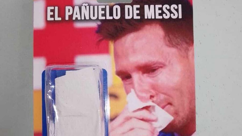 "El pa�uelo de Messi", el ins�lito producto que se hizo viral en las redes.