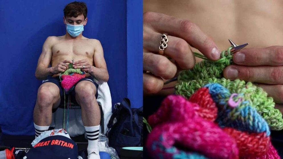 Tom Daley sostuvo que tejer fue fundamental para conseguir la medalla de oro en los Juegos Olímpicos de Tokio 2020.