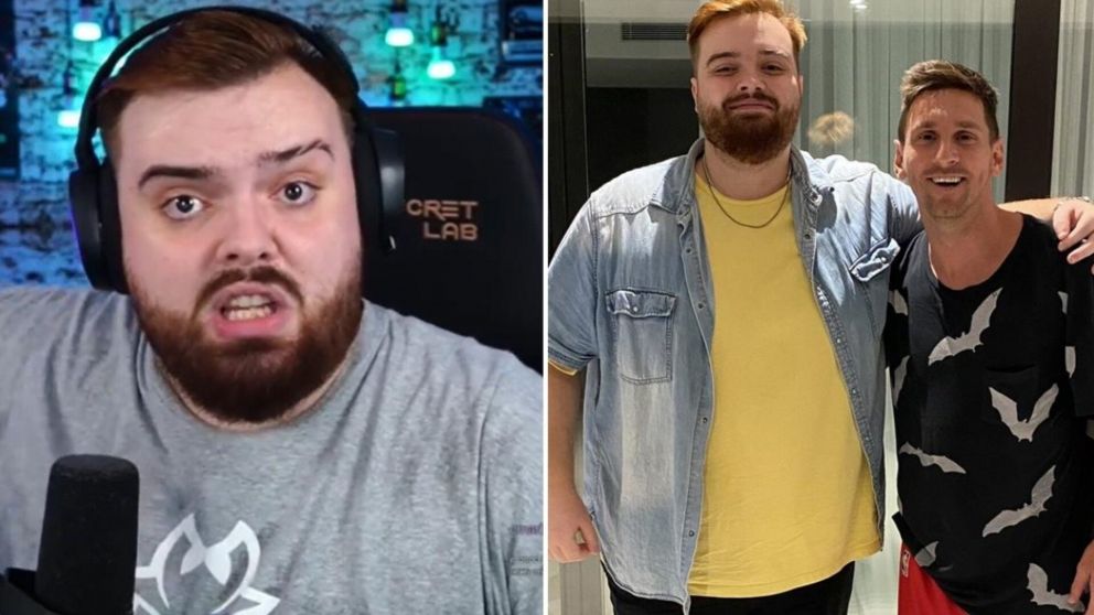El streamer contó que había arreglado una cena con el Kun Agüero pero que "no tenía idea de dónde estaba yendo".