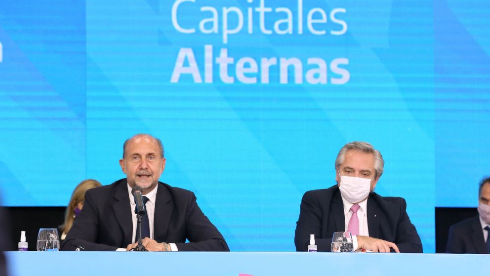 Alberto Fern�ndez dio su respaldo a Perotti en la interna contra Rossi.