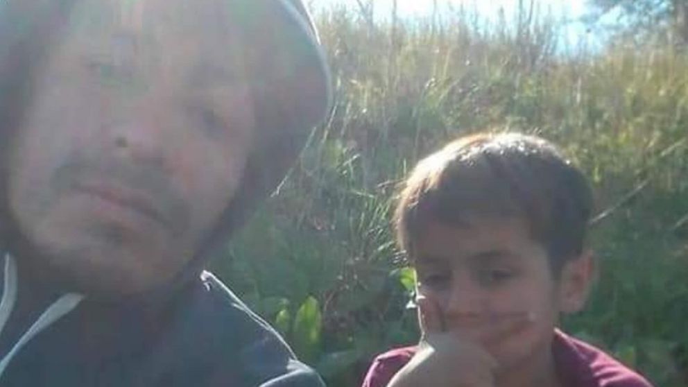 El hombre y el nene que fueron hallados muertos en la tosquera de Merlo.