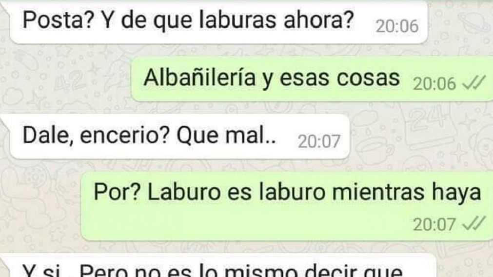 La captura de la conversación viral en Twitter.