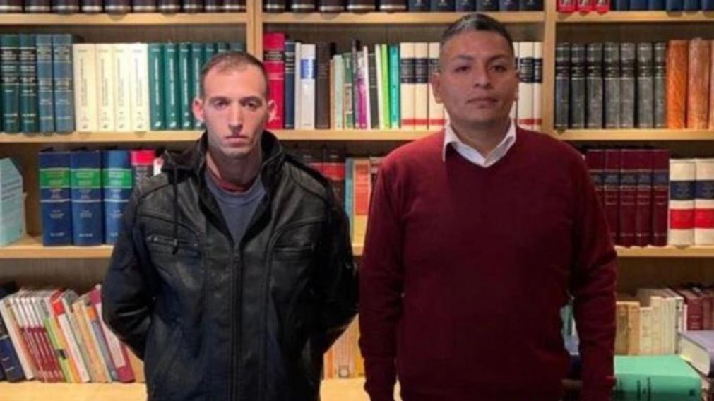 El polic�a Luis Chocobar, le brind� su apoyo a Facundo Nahuel Amendolara (27).