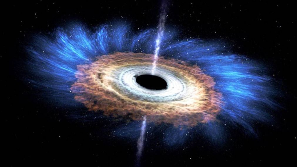 Increíble: por primera vez lograron detectar luz detrás de un agujero negro (Imagen NASA).